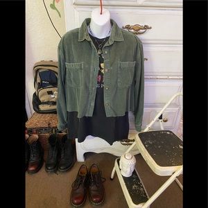 Vintage dark green corduroy jacket